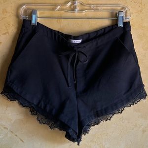 May & July Black Lace Shorts, Size Small